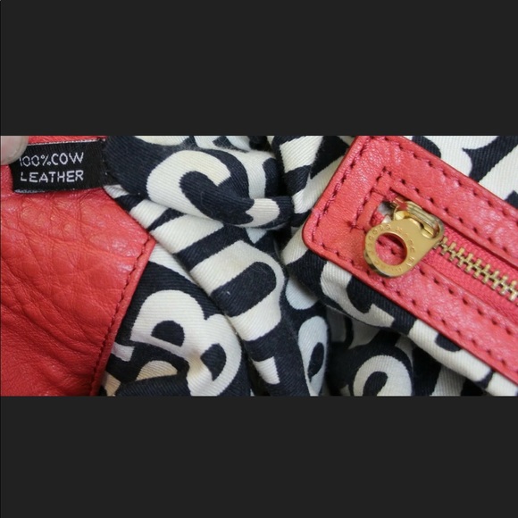 MARC BY MARC JACOBS BRIGHT RED TOTE LARGE - Picture 6 of 7